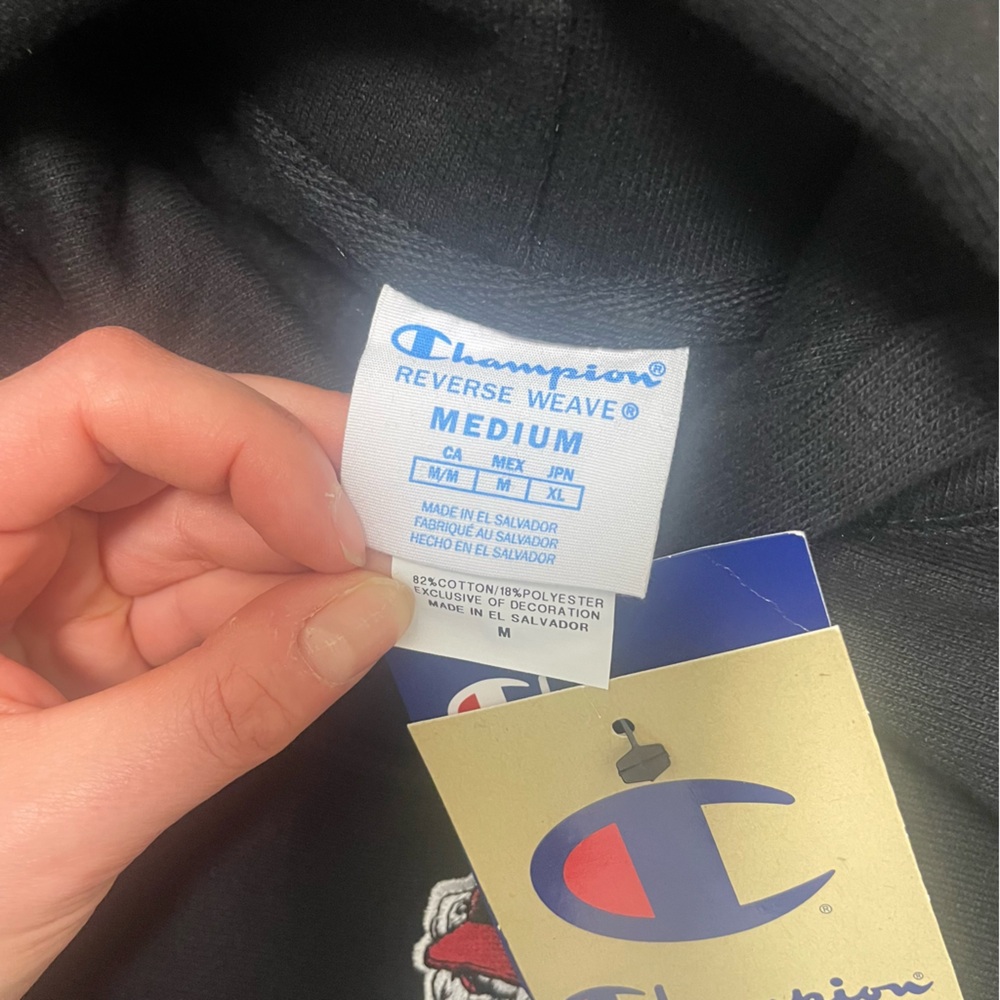 NWT Champion Georgia Bulldogs UGA embroidered hoodie sweatshirt - Picture 6 of 6